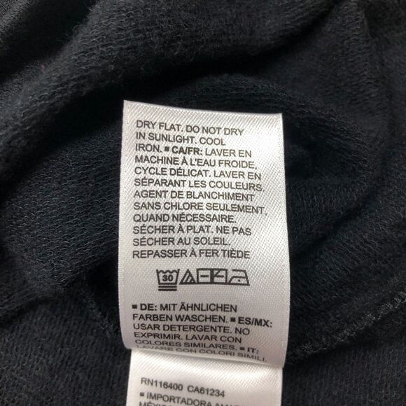 Daily Ritual Black Long Sleeve Drawstring Dress XS - Picture 9 of 9